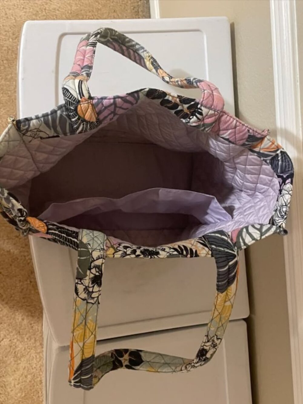 Vera Bradley small tote bag floral design